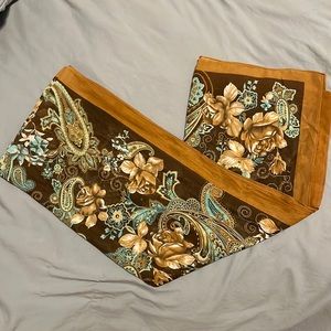 Brown and Blue Scarf